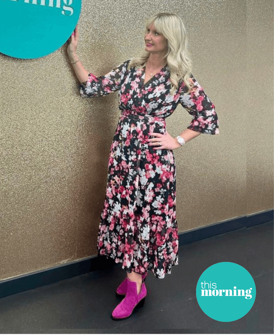 Floral maxi dress on this morning