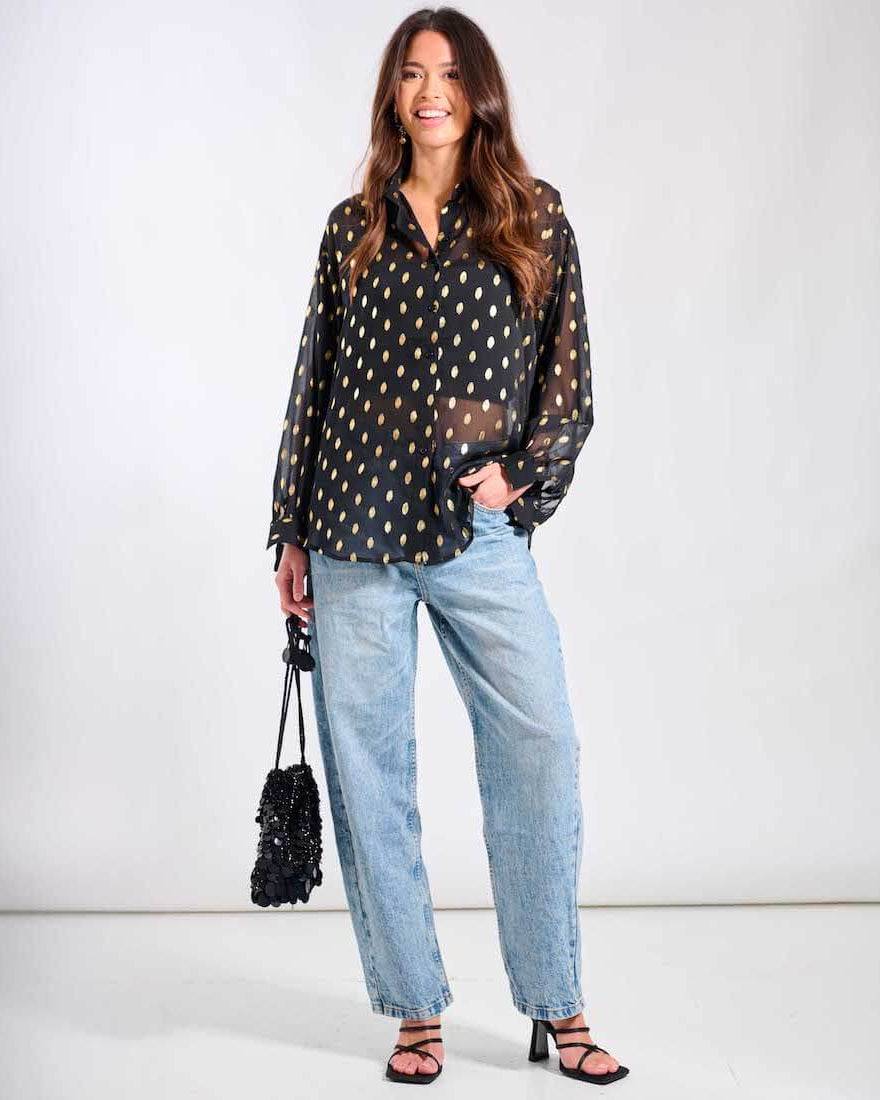 Black Oversized Shirt