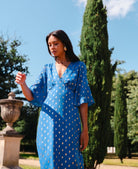 Blue Foil Dress
