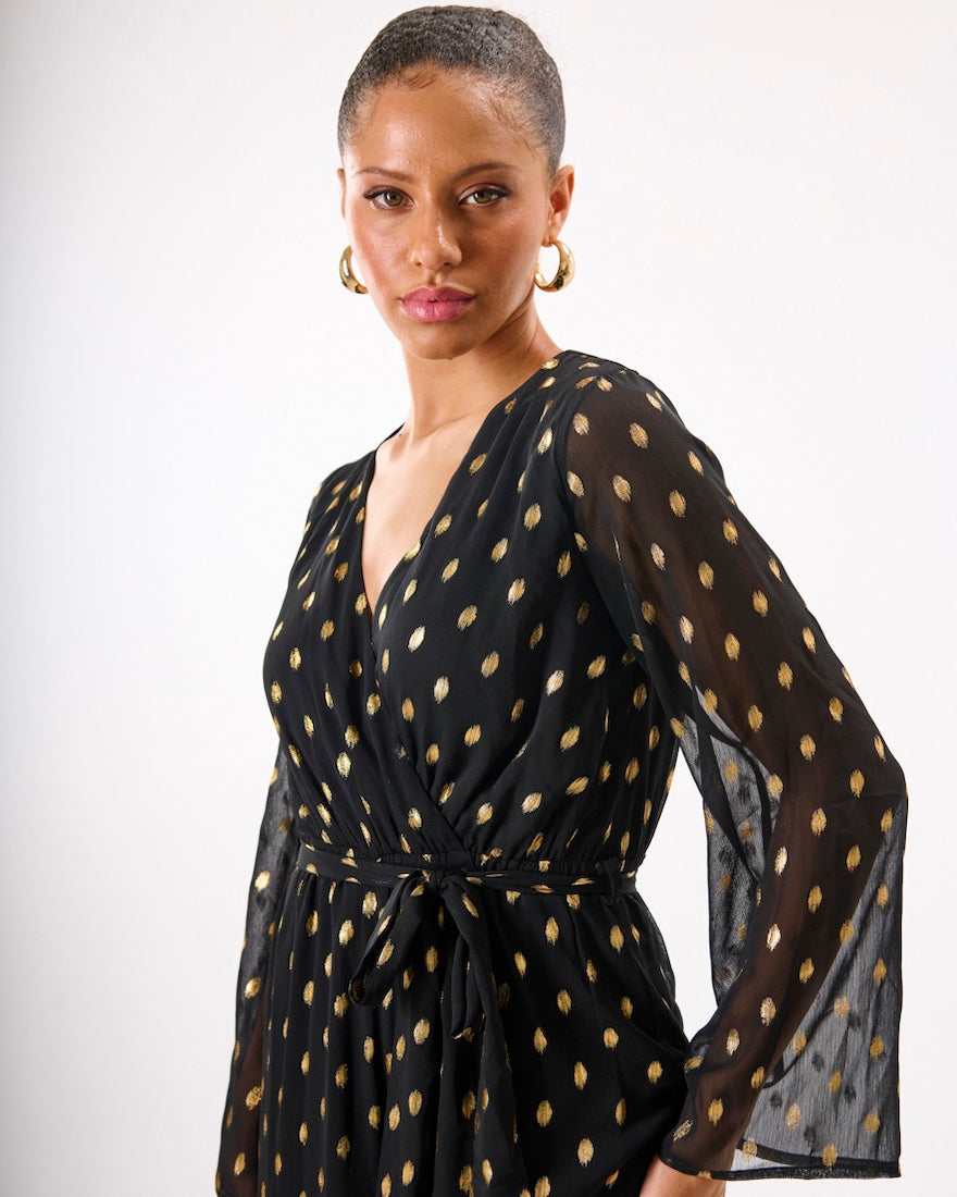 Foil Wrap Jumpsuit