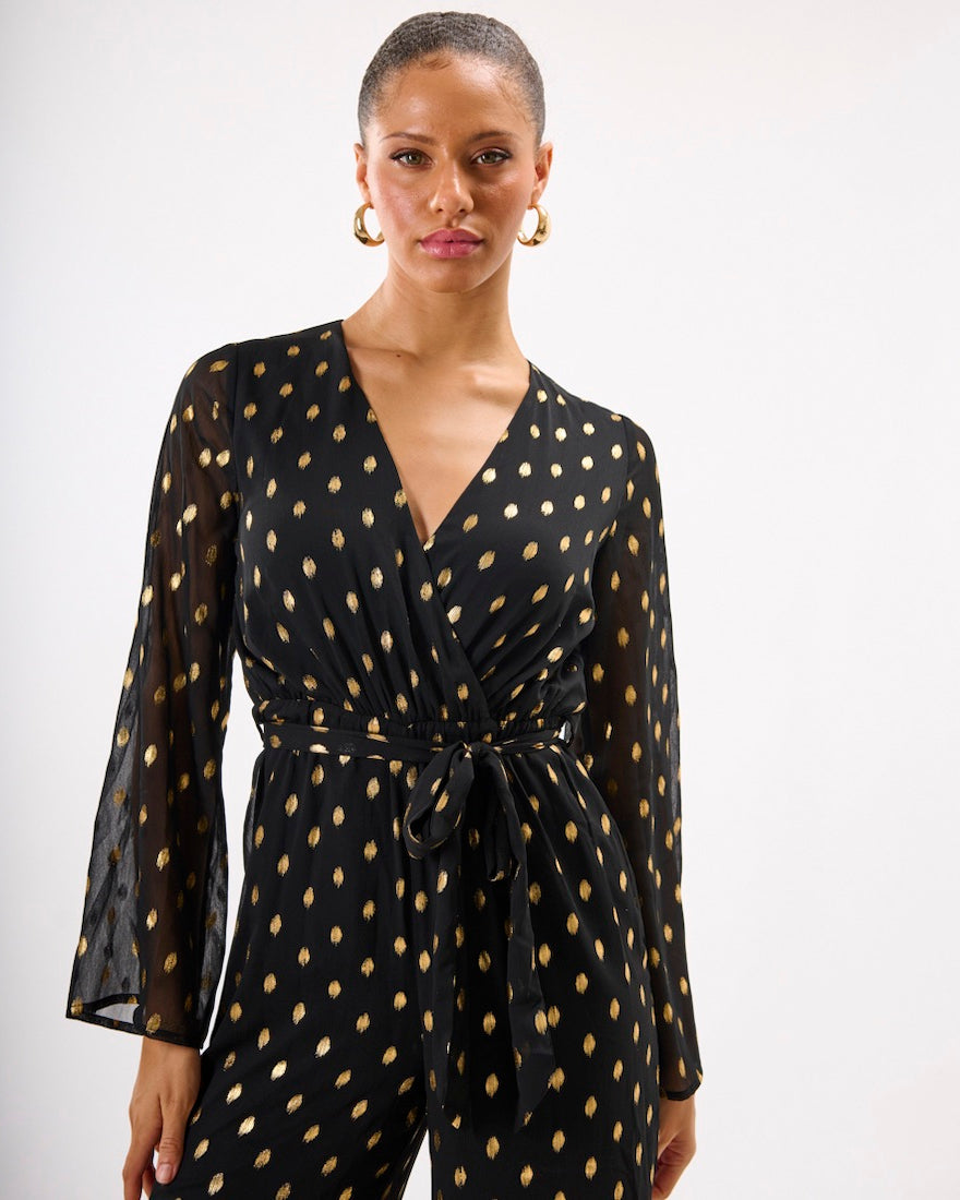 Foil Wrap Jumpsuit