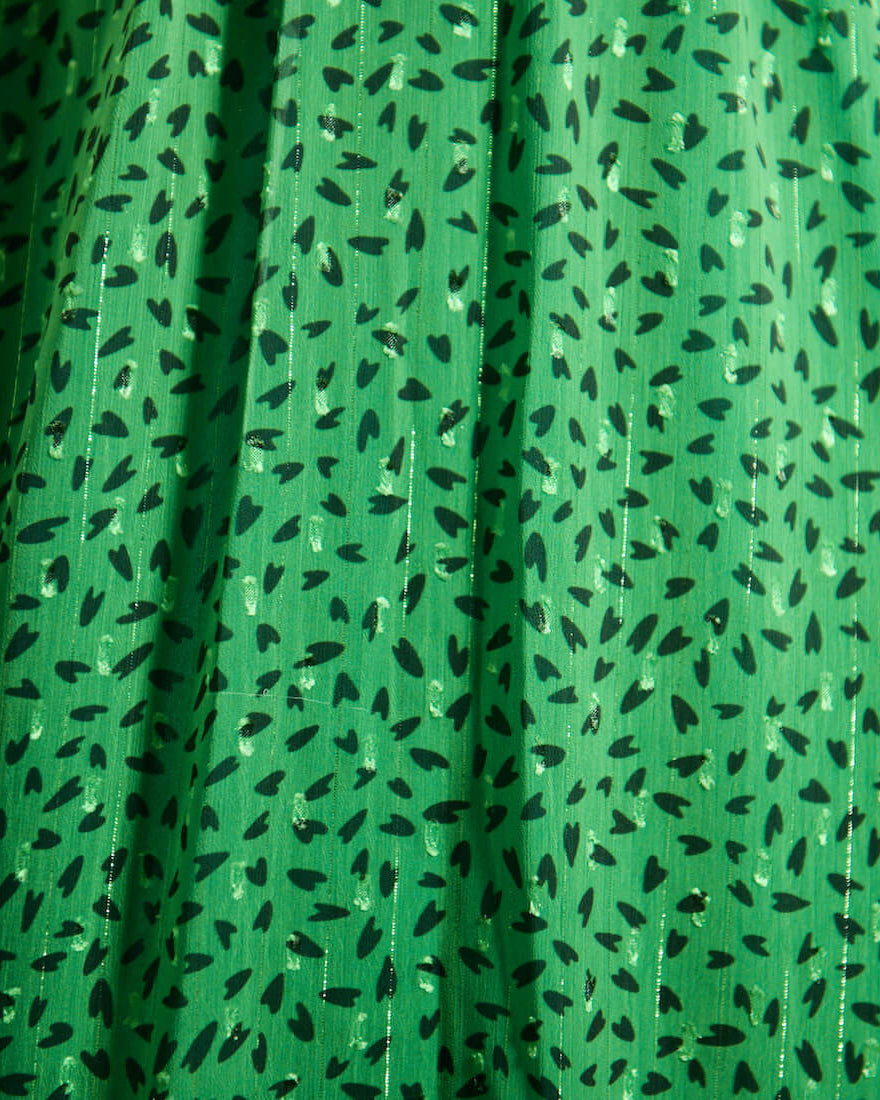 Green Pattern Dress