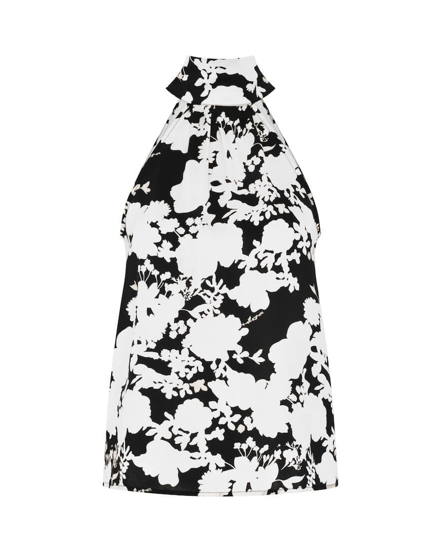 Halter Neck Black Top