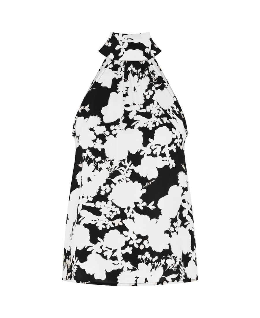 Halter Neck Black Top