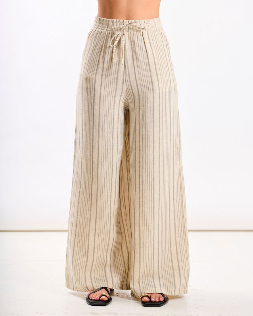 Linen Stripe Trousers