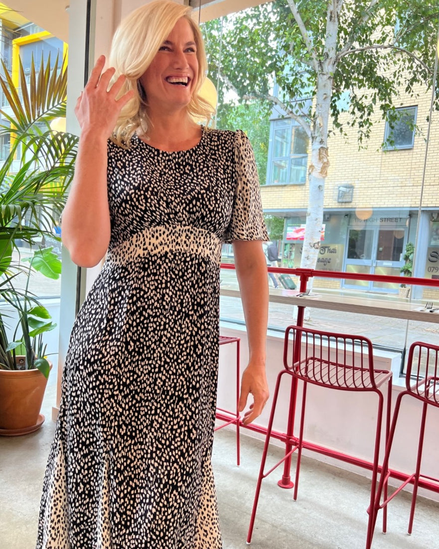 Polka Dot Midi Dress