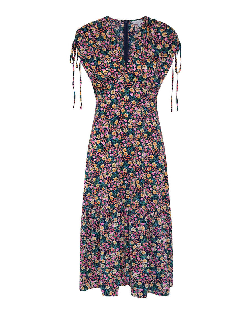 Purple Floral Maxi Dress