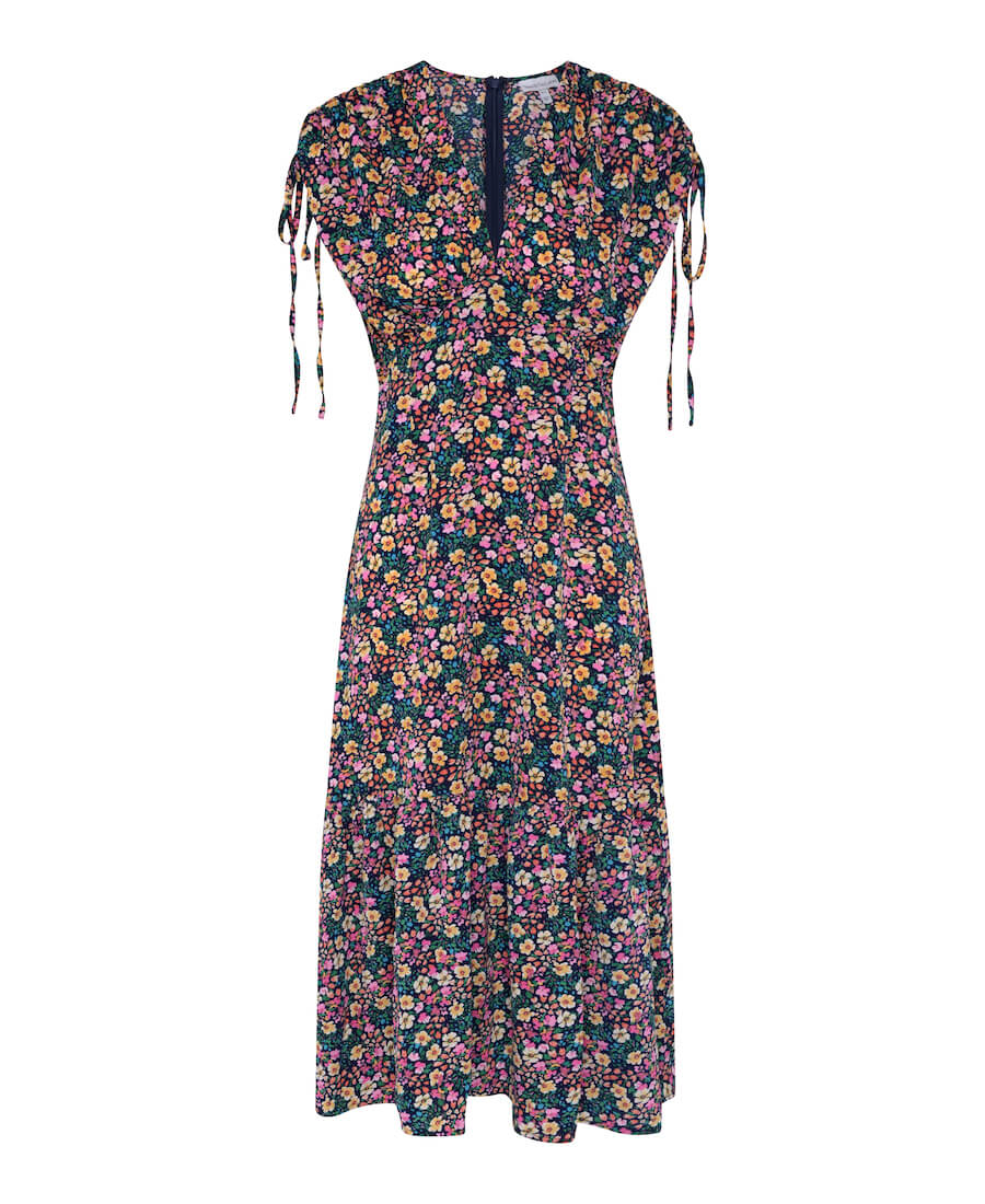 Purple Floral Maxi Dress