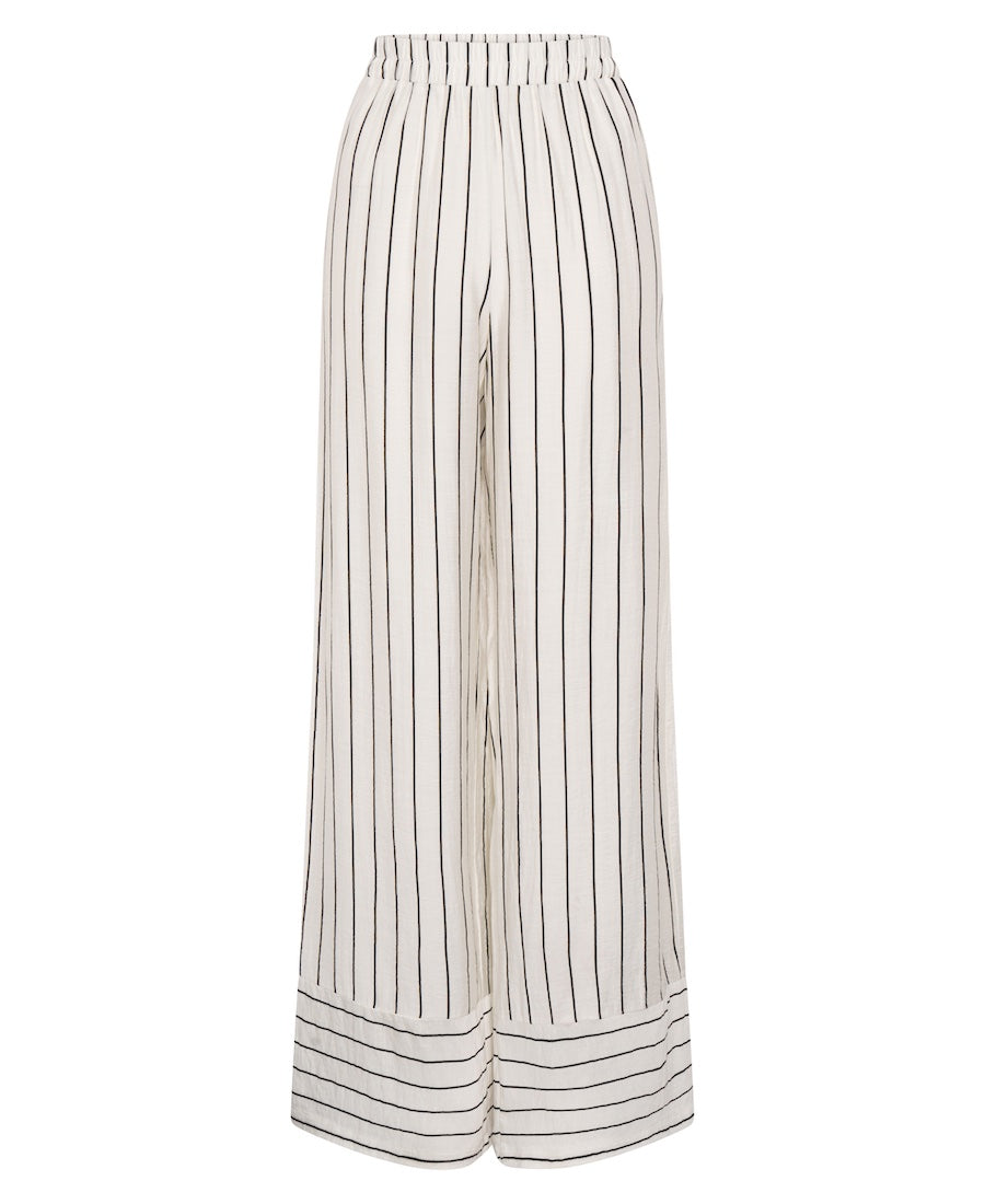 White Stripe Palazzo Trouser