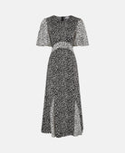 pattern midi dress