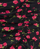 GATHERED MIDI SKIRT PINK FLORAL Detail