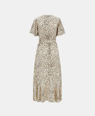Leopard Print Wrap Maxi