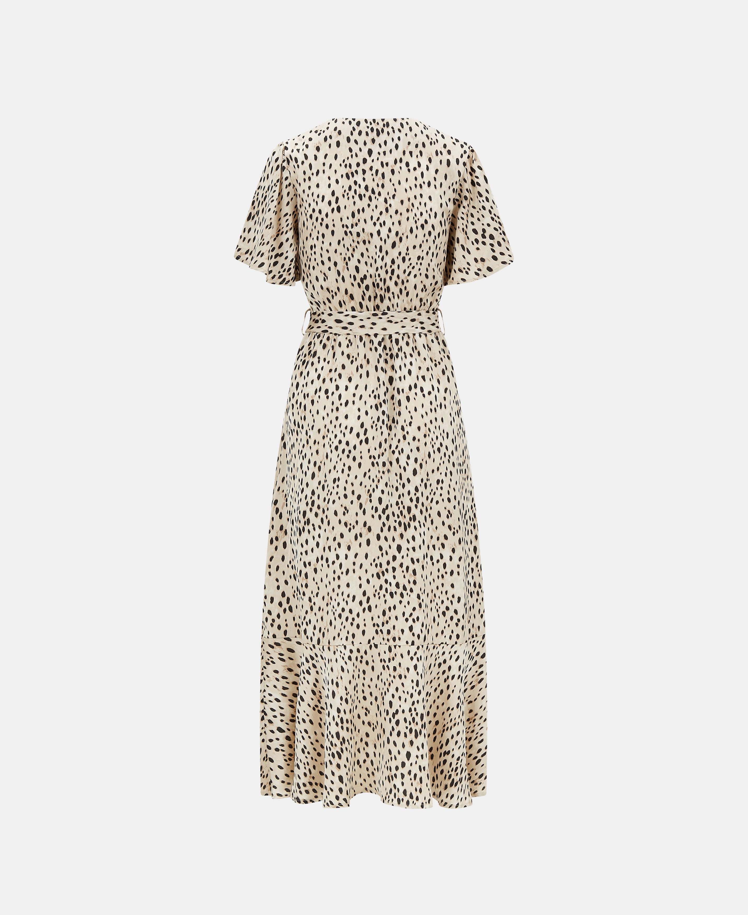 Leopard Print Wrap Maxi