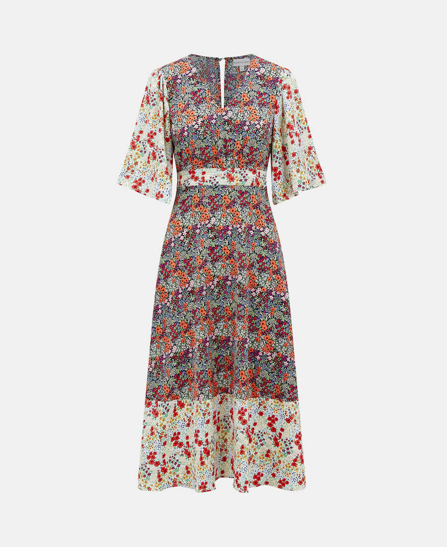 MULTI coloured FLORAL Front