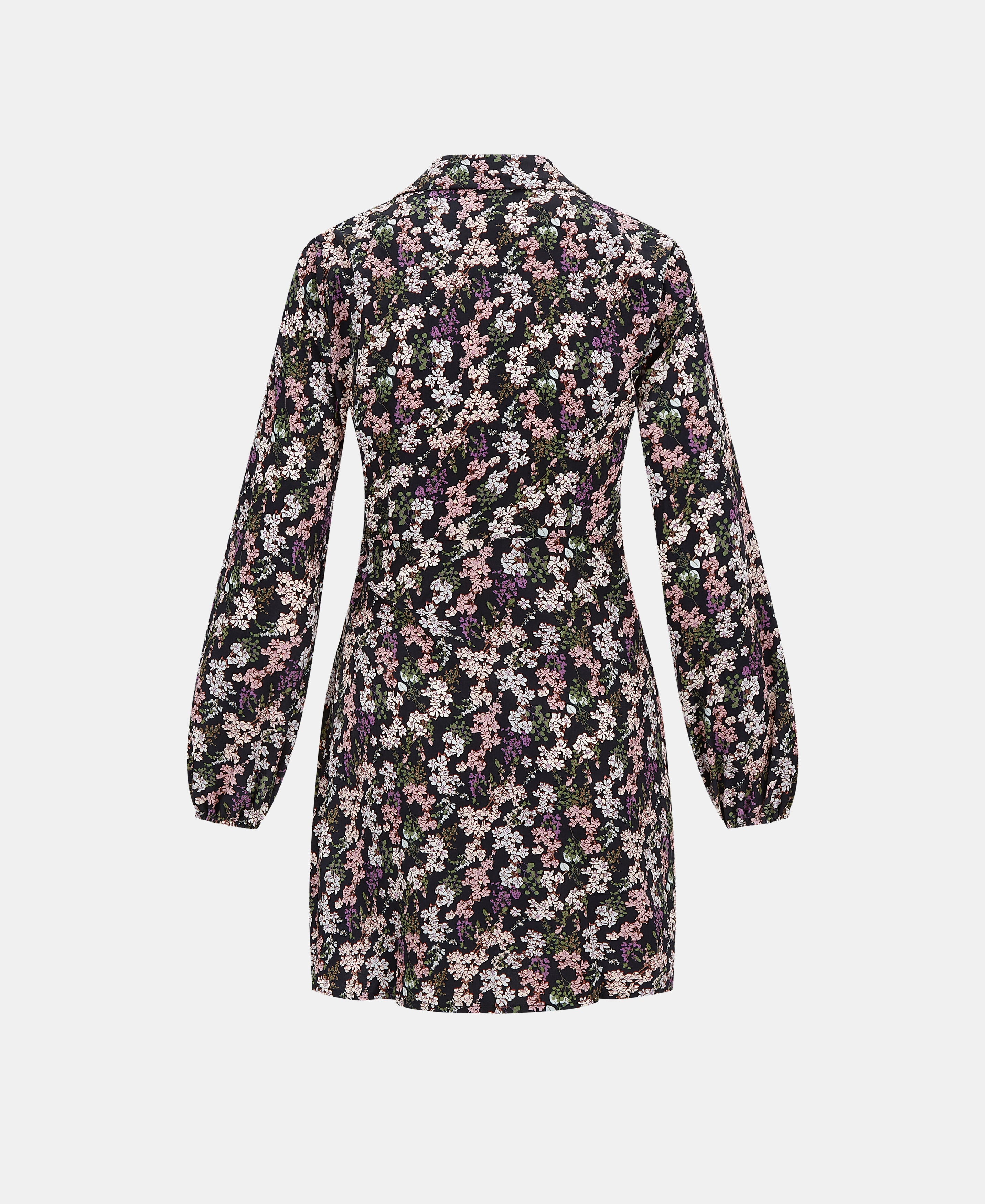 pink floral mini dress