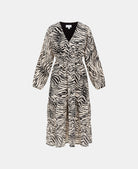 Zebra Chiffon Midi Front