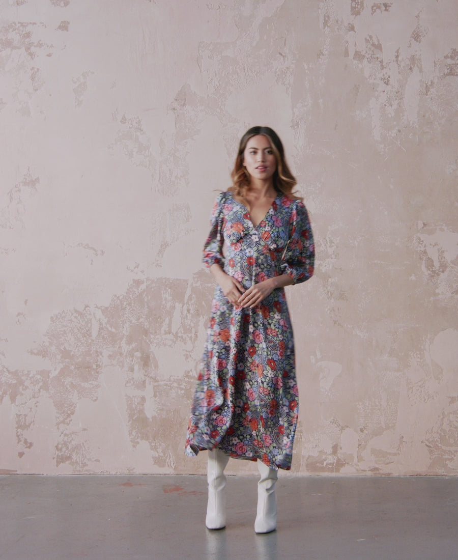 Catwalk Video Multicoloured Floral Maxi Dress