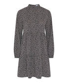 Black Animal Print Mini Dress