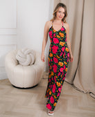 Floral Maxi Dress with Straps