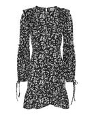 Floral Mini Dress long sleeves