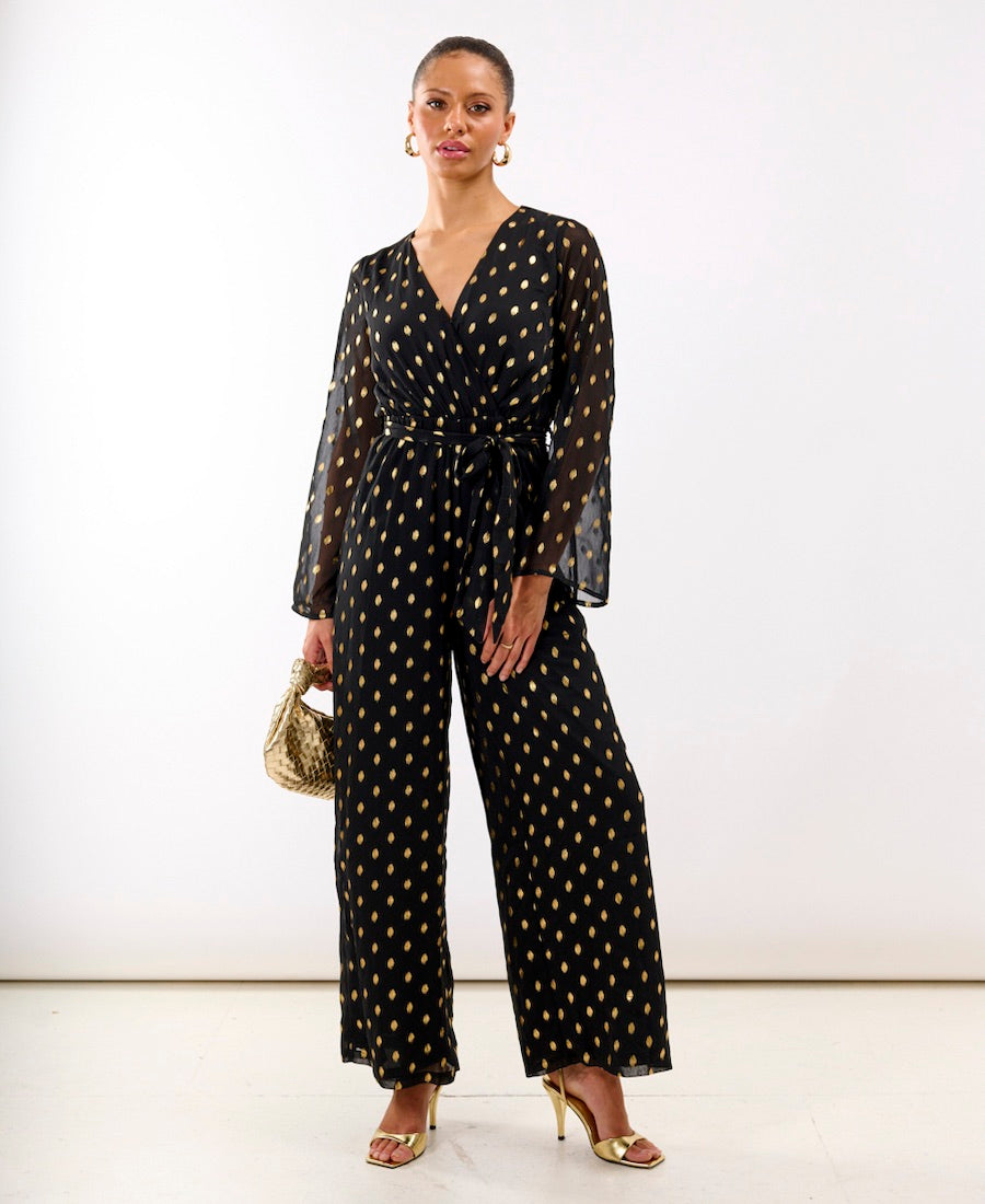 Foil Wrap Jumpsuit