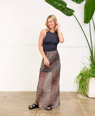 Leopard Print Maxi Skirt