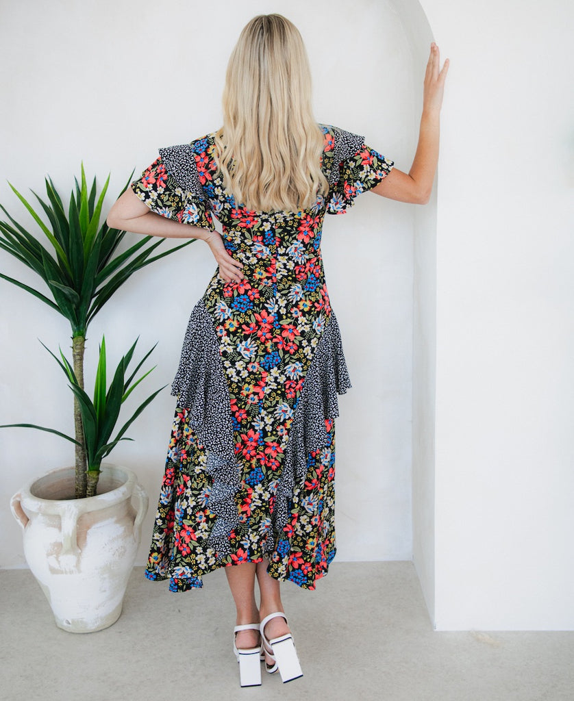 Mixed pattern Dress floral