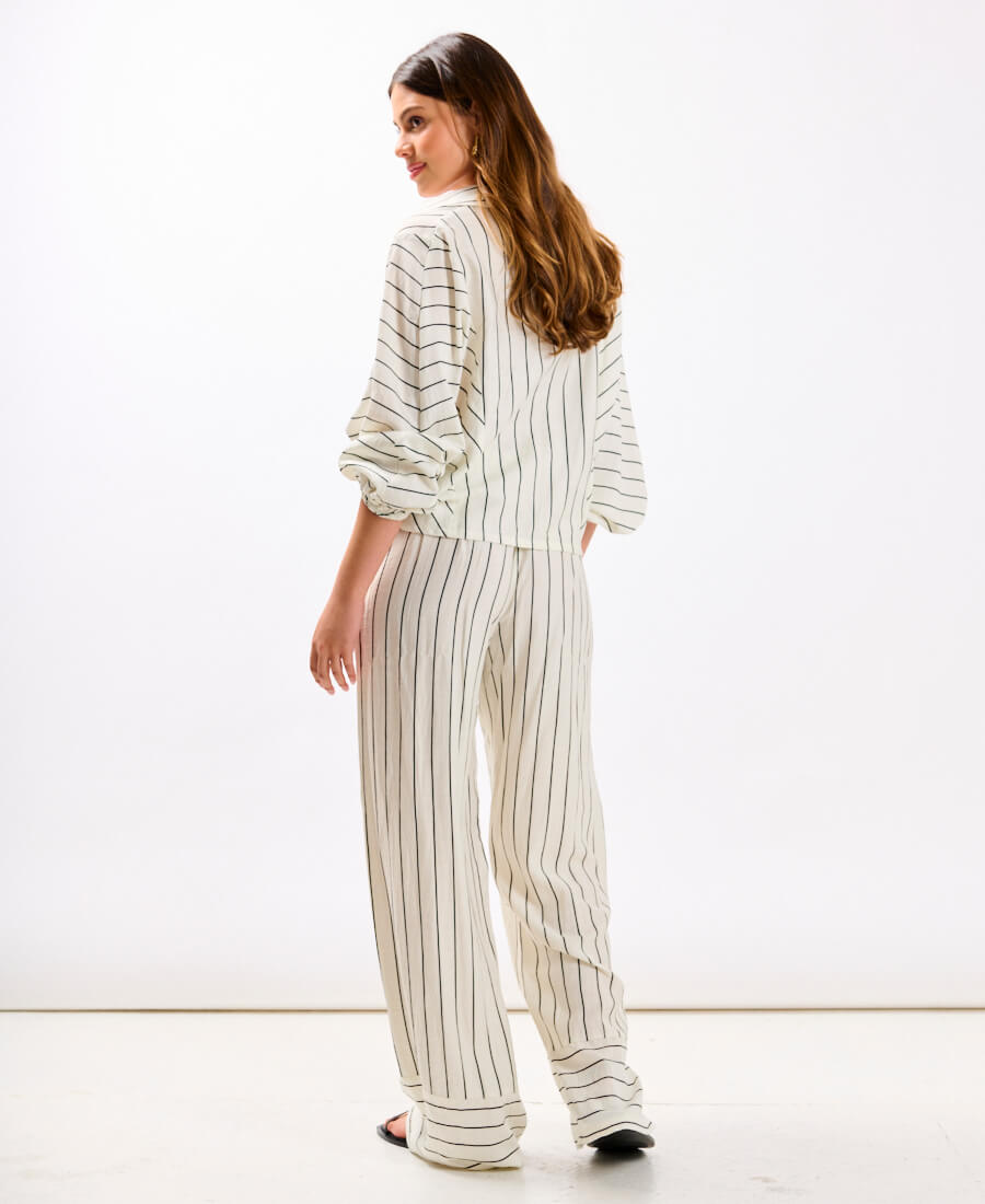 Mono Stripe Palazzo Set
