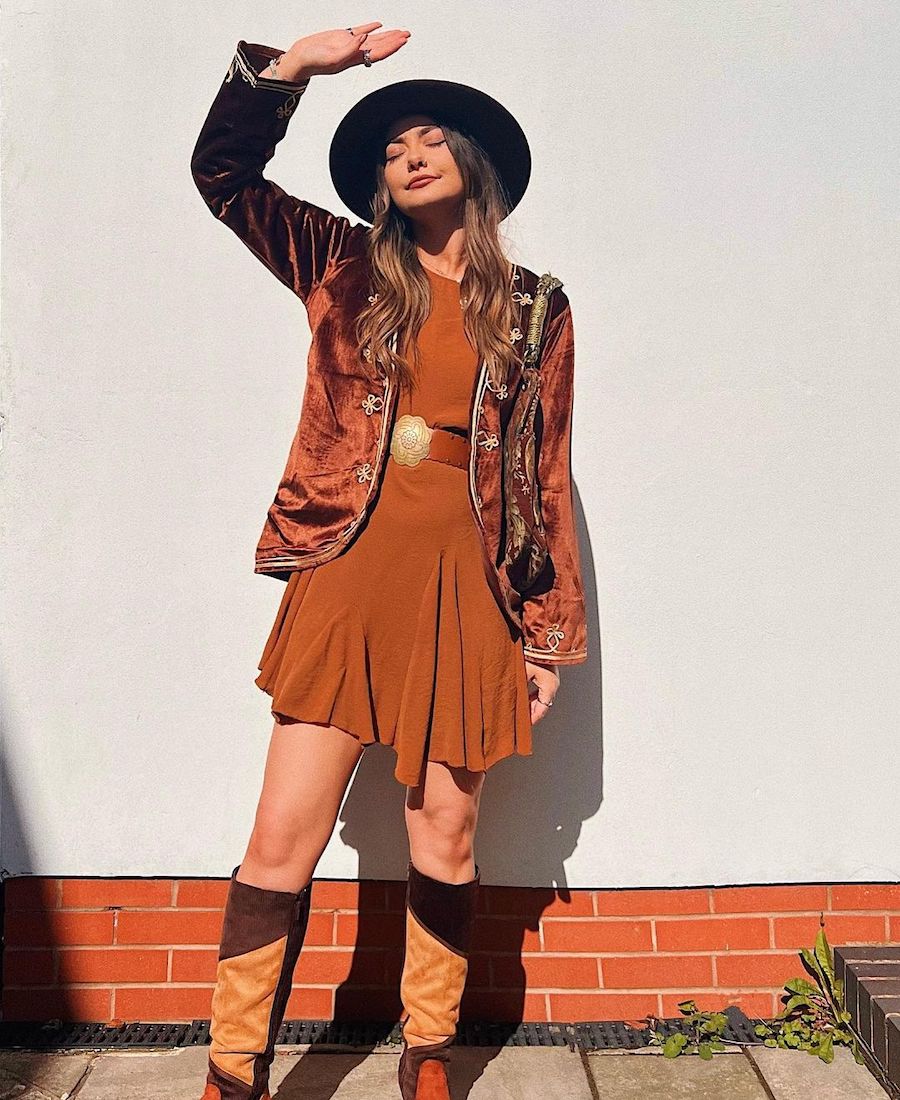 Tan Mini Dress