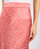Pink Animal Midi Skirt