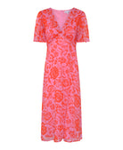 Pink and Red Dress