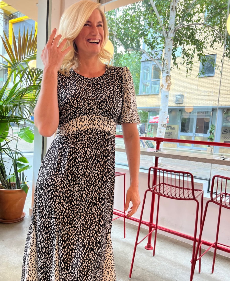 Polka Dot Midi Dress