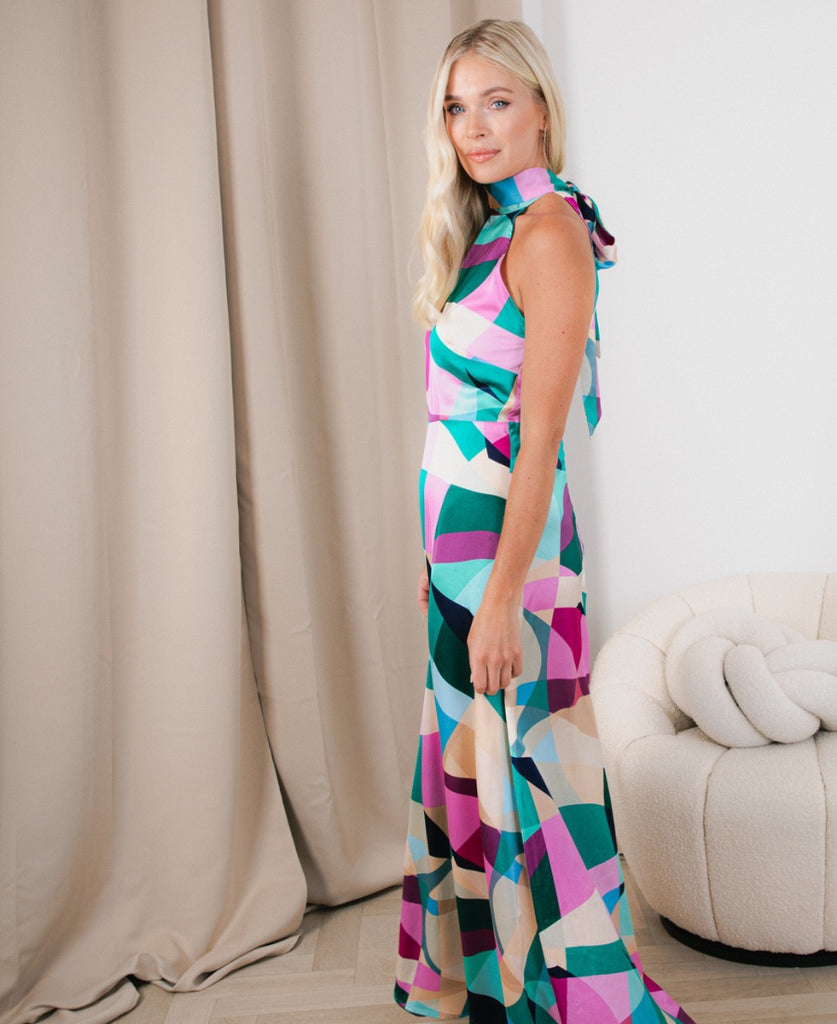 Print Maxi Dress Multicoloured
