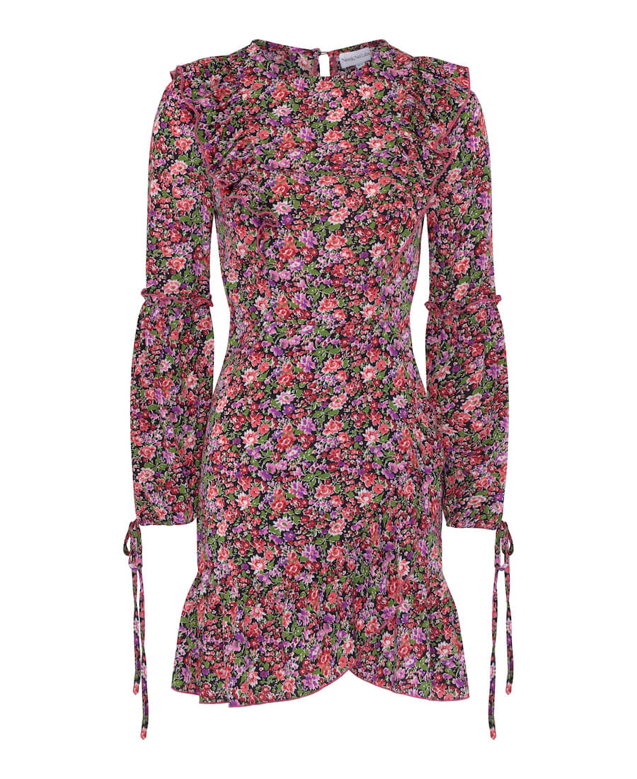 Red Floral Mini Dress