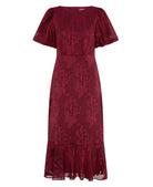 burgundy dress