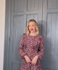 FLORAL MINI DRESS RED
