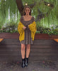 Mini Tan Dress with pattern