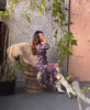 FLORAL MAXI DRESS WITH SLEEVES