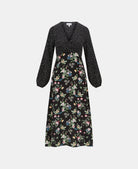 Black Floral Maxi Front