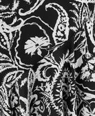 Paisley Tiered Hem Midi skirt detail