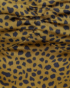 SWEETHEART NECK MIDI DRESS SATIN ANIMAL Detail
